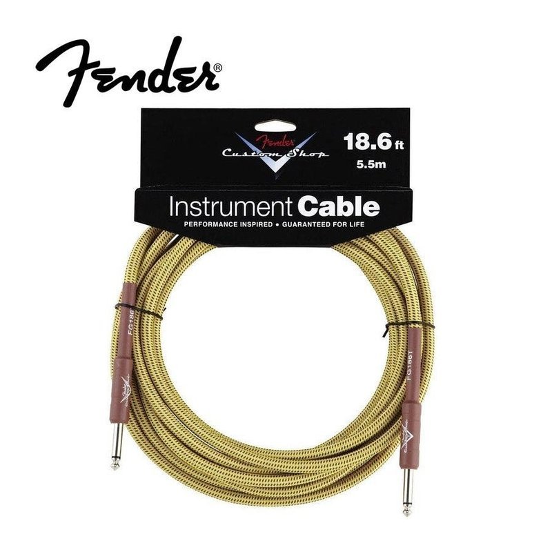 Fender Custom Shop 系列 18.6呎 導線 雙直酭 0990820030 — 三峽配件 / 週邊
