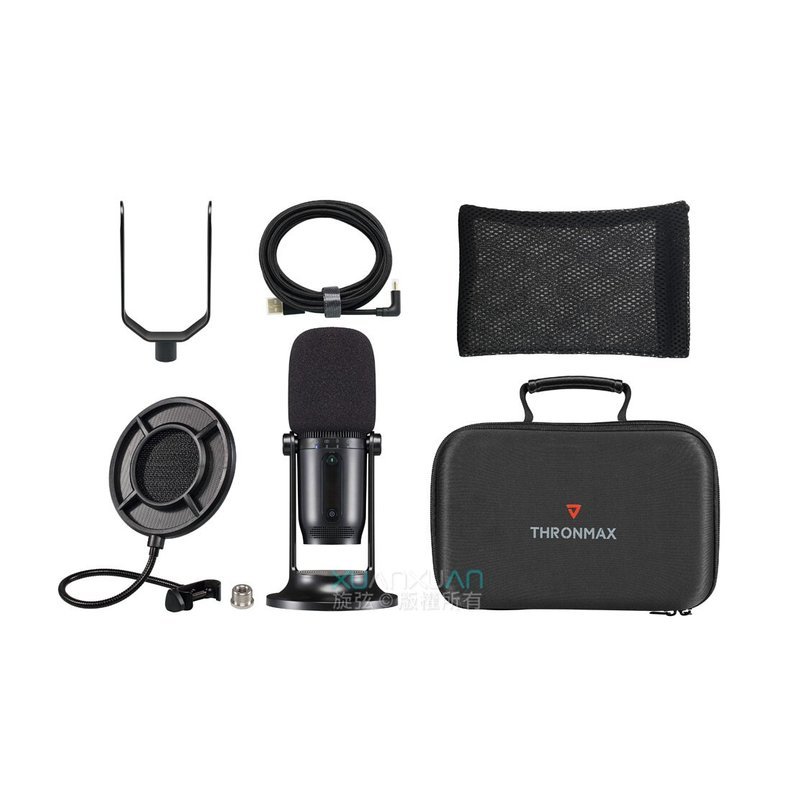 Thronmax 麥克風組合 ONE套組(黑色) 演播室級別HD錄製 即插即用 ONE-BK-KIT — 三峽配件 / 週邊