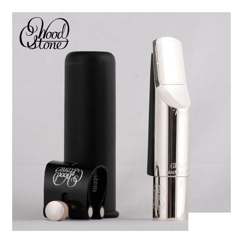 ??? ?? WoodStone WS-AM2 AM-2 Groove 中音薩克斯風吹嘴 節奏爵士鍍銀笛？ — 三峽吹嘴