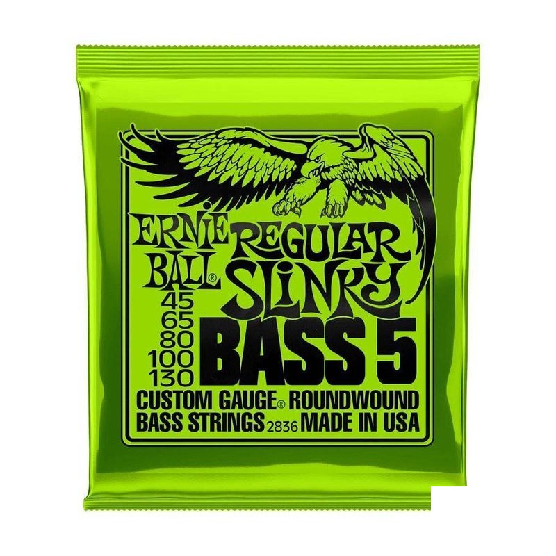 美國 Ernie Ball 2836(45-130) 五弦 電BASS弦 貝司弦 — 三峽吉他 / Bass