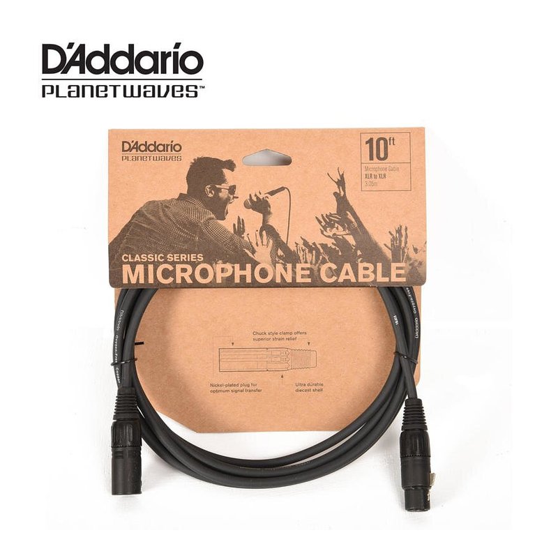 PLANET WAVES PW-CMIC-10 麥克風線 10? — 三峽配件 / 週邊