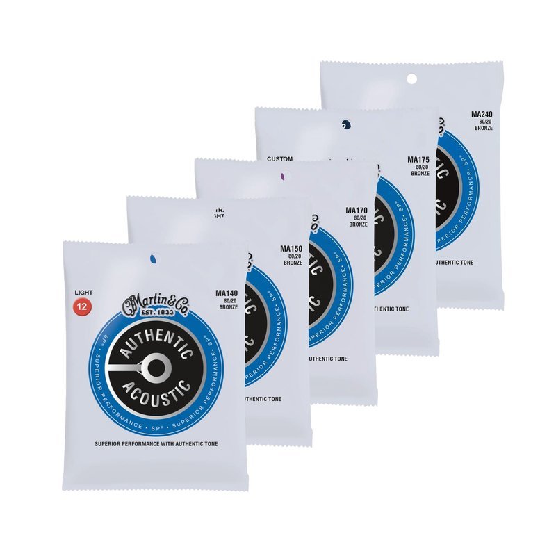 Martin SP系列 80/20é»é 木吉他弦 MA140/MA150/MA170/MA175/MA240 — 三峽吉他 / Bass