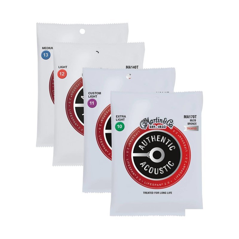 Martin LT系列 80/20é»é 木吉他弦 MA140T/MA150T/MA170T/MA175T — 三峽吉他 / Bass