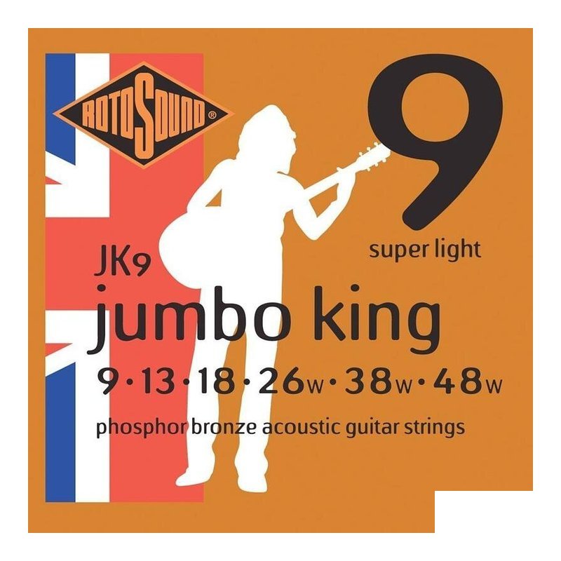 英國ROTOSOUND JK9 (09-48) 磷青？ 木吉他弦 旋弦公司貨 — 三峽吉他 / Bass