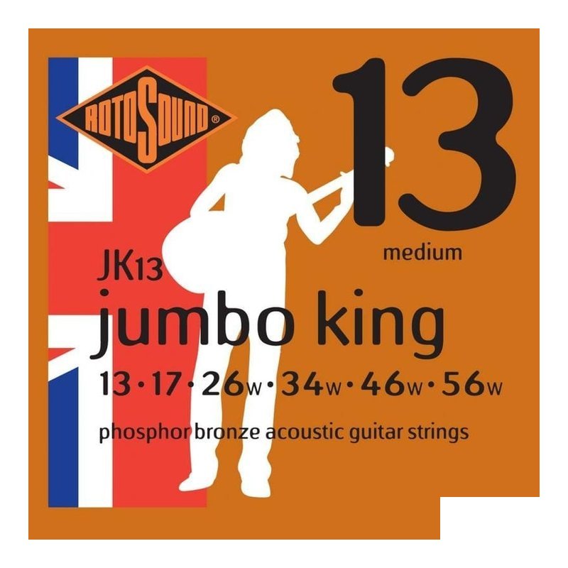 英國ROTOSOUND JK13 (13-56) 磷青？ 木吉他弦 旋弦公司貨 — 三峽吉他 / Bass