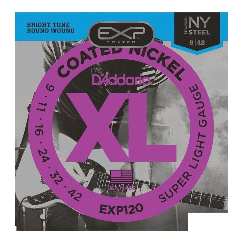 D'Addario D'Addario EXP120 電吉他弦 (9~42) 六角柱蕊心 — 三峽木吉他 / 民謠吉他