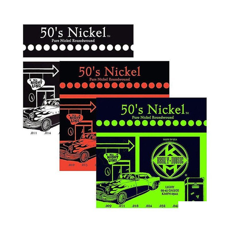 Kerly Music 美製 電吉他弦 50''s Nickel 系列 PN0942~PN1150 — 三峽吉他 / Bass