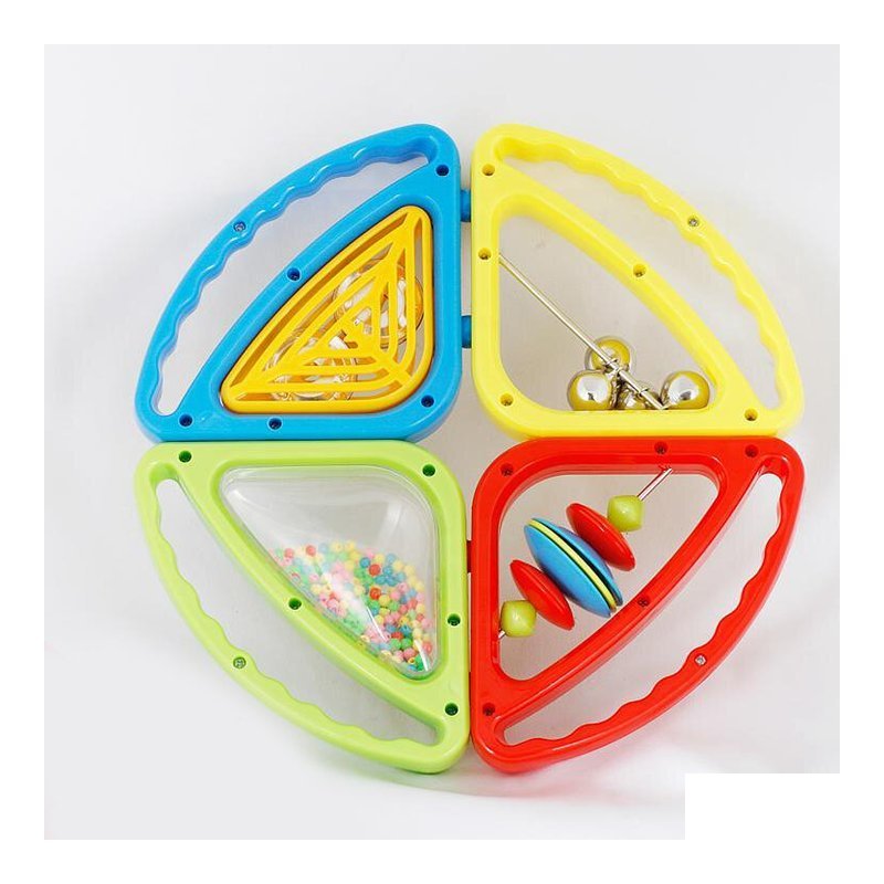 ORFF 奧福樂器 手搖鈴套裝組(4入) MB006-1 兒童樂器 幼兒樂器 節奏樂器 — 三峽配件 / 週邊