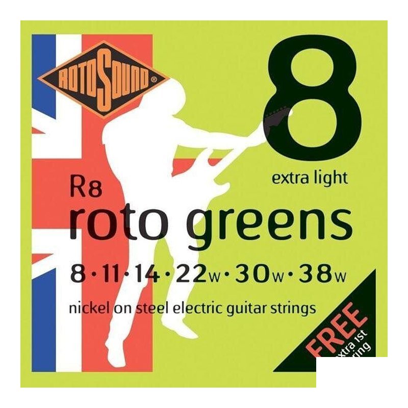 英國ROTOSOUND R8 電吉他弦(08-38) NICK 旋弦公司貨 — 三峽吉他 / Bass