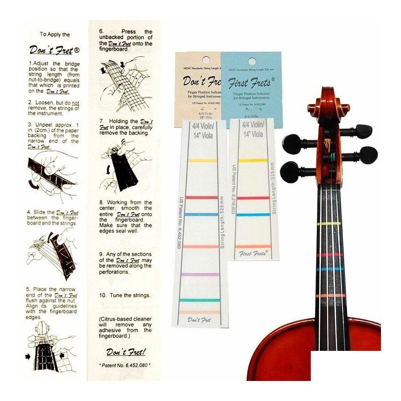 音慼貼紙 把位貼 美國First Frets 大提琴 (藍標DSFF) — 三峽弦樂器