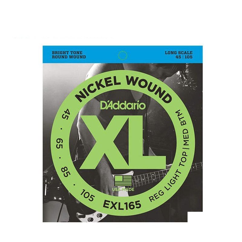 電貝斯弦 (四弦) 美國 D'addario EXL165 (45-105) — 三峽吉他 / Bass