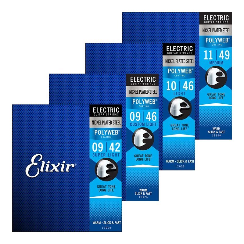 美國 Elixir 電吉他弦 POLYWEB 12000 12050 — 三峽吉他 / Bass