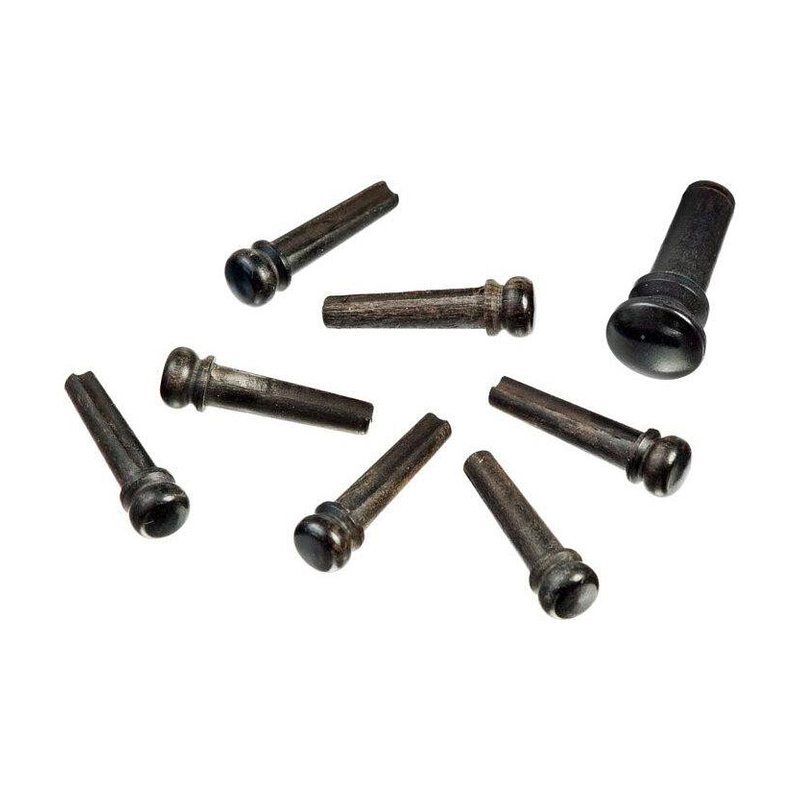 美國 Planet Waves 弦釘 黑檀木 純黑 附釦 6顆/1組 (PWPS1) — 三峽配件 / 週邊