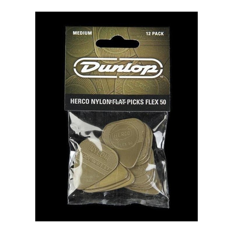 PICK 彈片 Dunlop HE210P Herco Flat 木吉他/電吉他(12入) — 三峽吉他 / Bass