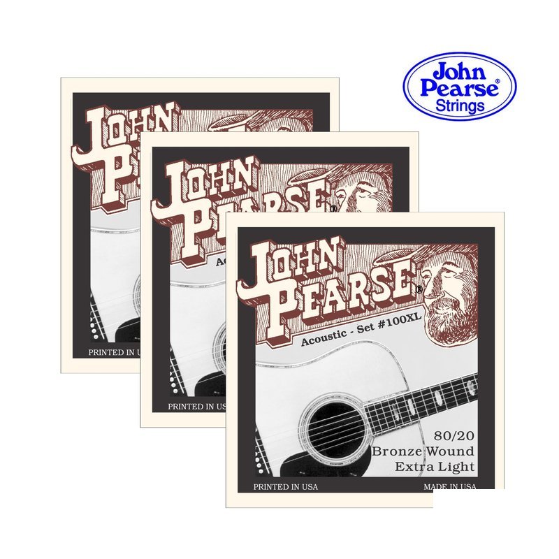 å ¨æ° John Pearse 80/20 éé 木吉他弦 100XL 全新 John Pearse 80/20 éé 木吉他弦 100XL / 160SL / 200L — 三峽吉他 / Bass