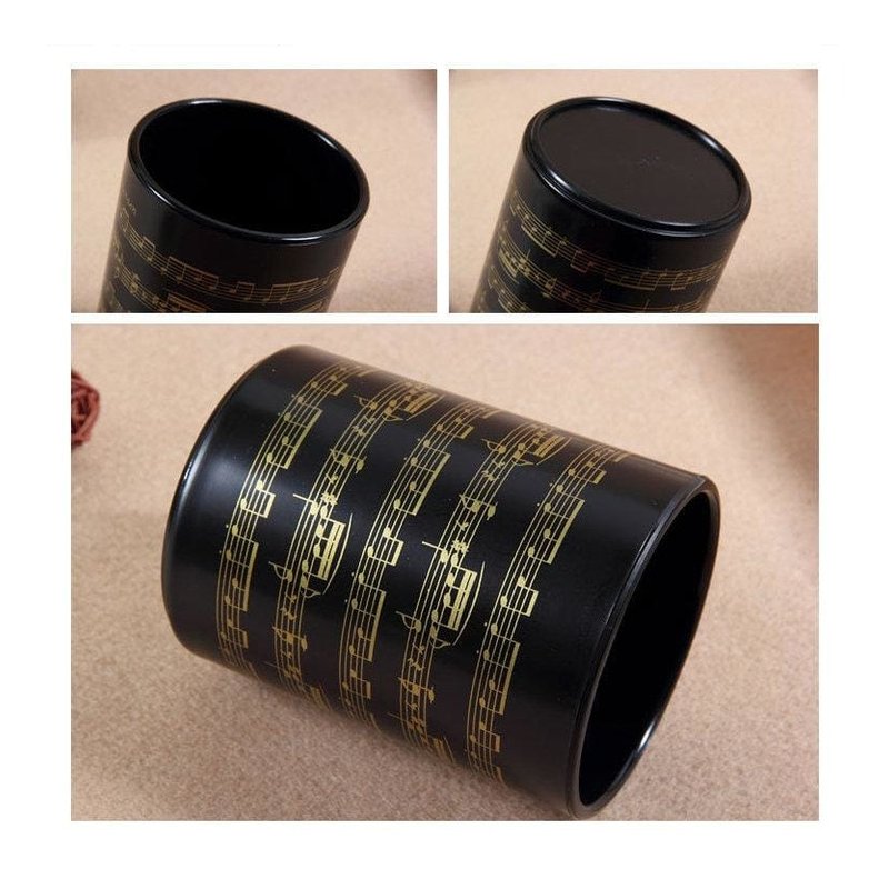 樂譜筆筒 IP05M 金色樂譜？ 型 台製 中型筆筒 — 三峽配件 / 週邊