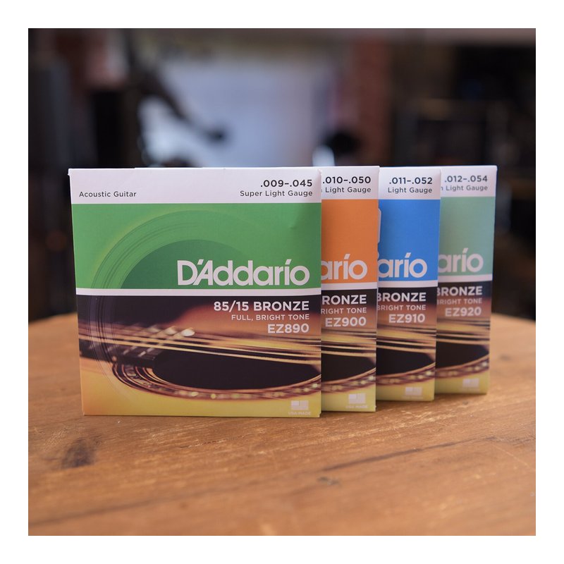 木吉他弦 D'addario EZ890 EZ900 EZ910 EZ920 — 三峽吉他 / Bass