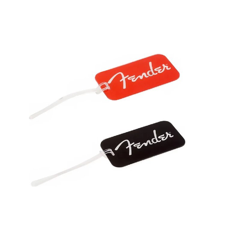 Fender Fender／LUGGAGE TAG 紅／黑 行李吊牌 — 三峽配件 / 週邊