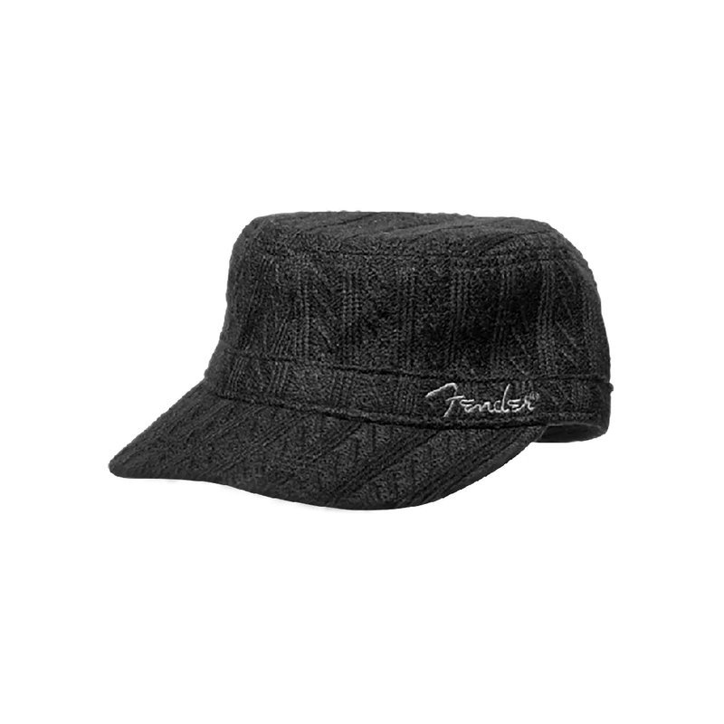 Fender Fender／ MILITARY SWEATERKNIT HAT-黑 帽子 — 三峽配件 / 週邊