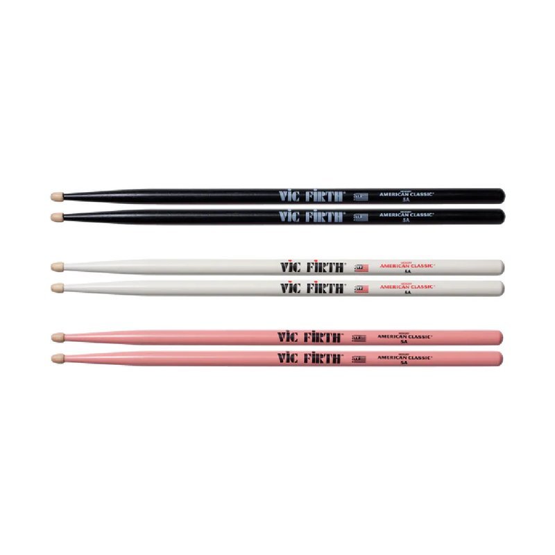 Vic Firth VIC FIRTH / 5AB、5AW、5AP 山胡桃木 鼓棒 (三色) — 三峽鼓 / 打擊