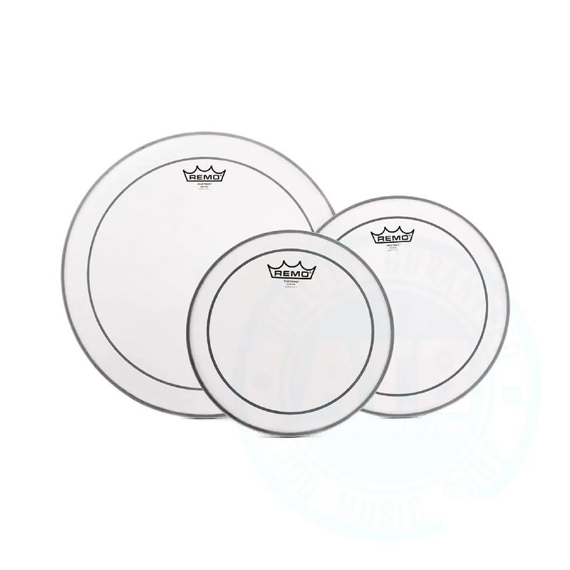 Remo Remo / Pinstripe Coated(PP-1452-PS) 雙層7mil 霧面鼓皮套組(含10/12/16吋) — 三峽鼓 / 打擊