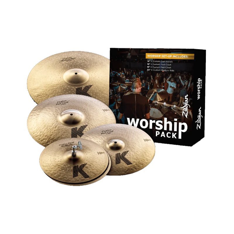 Zildjian Zildjian / K Custom Worship (KC0801W) 銅鈸套組(14/16/18/20) — 三峽鼓 / 打擊