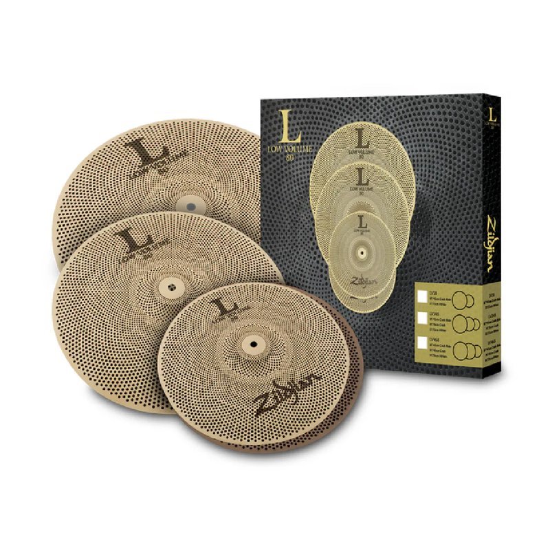Zildjian Zildjian / L80 Low Volume (LV468) Box Set 靜音銅鈸組(14/16/18) — 三峽鼓 / 打擊