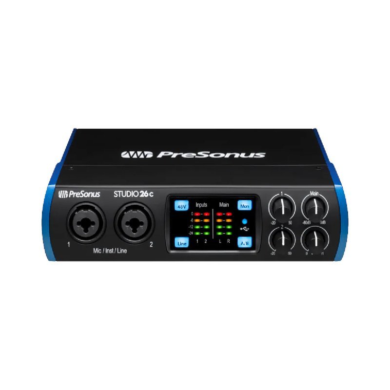 PreSonus PreSonus / Studio 26c 2in/4out USB-C 錄音介面 — 三峽錄音