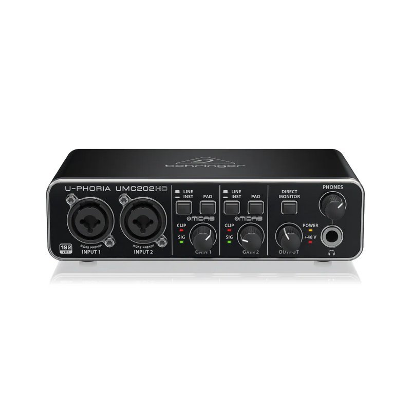 Behringer Behringer / U-Phoria UMC202HD 2in/2out USB錄音介面 — 三峽錄音