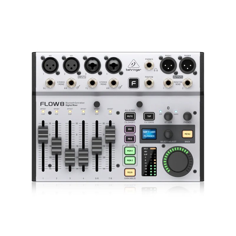 Behringer Behringer / flow 8 8軌藍芽混音機/USB錄音介面(iOS可用) — 三峽錄音