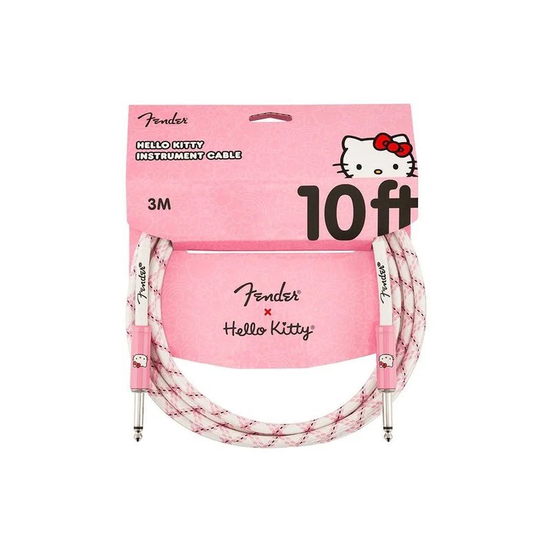 Fender Fender x Hello Kitty White/Pink Woven Cable 聯名款導線 — 三峽效果器