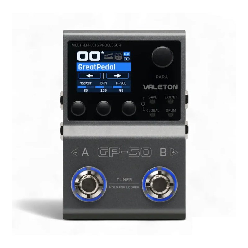 Valeton Valeton GP-50 迷你旗艦 數位綜合效果器 錄音介面 鼓機 — 三峽鼓 / 打擊