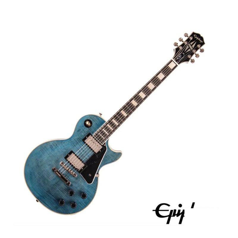 Epiphone Epiphone CUSTOM FIGURED TBL 藍色虎紋限量版電吉他 — 三峽電吉他