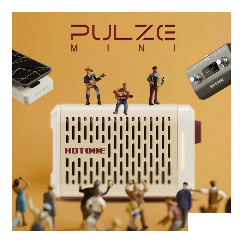 Hotone HOTONE Pulze Mini 可攜式 電吉他 藍芽 音箱 — 三峽木吉他 / 民謠吉他