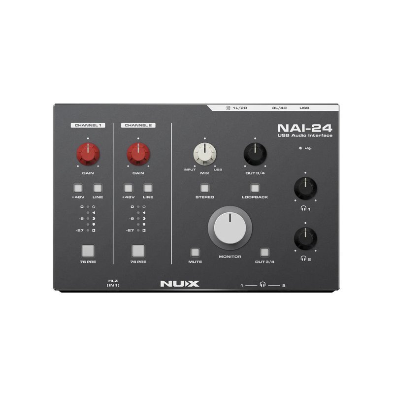 NUX NUX NAI-24 錄音介面 — 三峽木吉他 / 民謠吉他