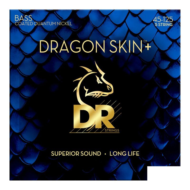 DR Strings DR Strings Dragon Skin+ DBQ5-45 鍍鎳 貝斯弦 — 三峽木吉他 / 民謠吉他
