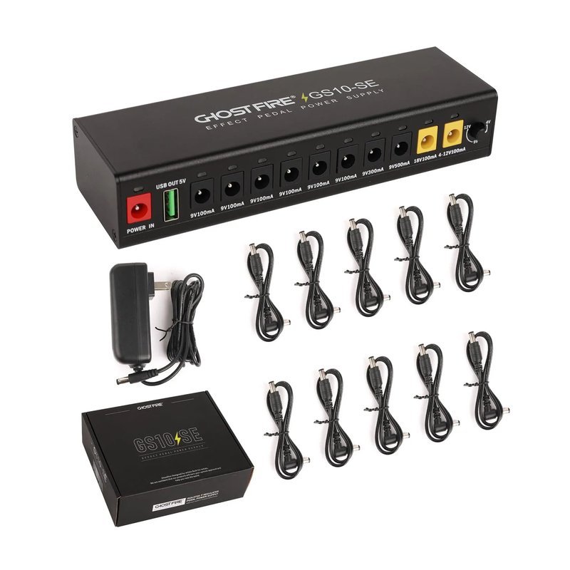 GHOST FIRE Ghost Fire GS10-SE 電源供應器 10路 4-12V — 三峽木吉他 / 民謠吉他
