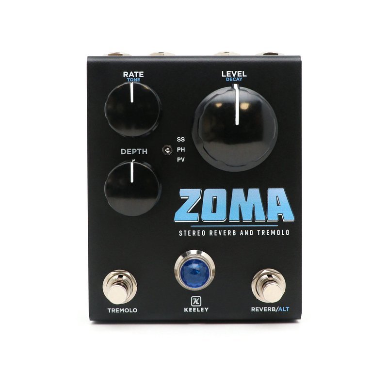 Keeley Keeley ZOMA Stereo Reverb and Tremolo BK 效果器 黑色 — 三峽效果器