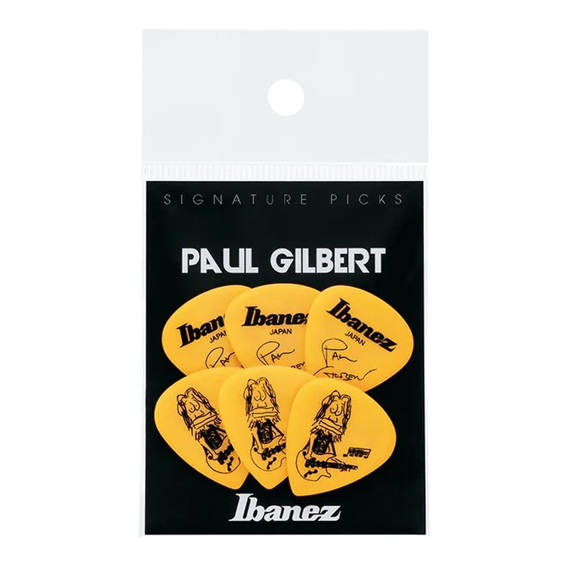 Ibanez Ibanez B1000PG-YE Picks 1.0mm 吉他彈片 Paul Gilbert簽名款 六片裝 — 三峽木吉他 / 民謠吉他
