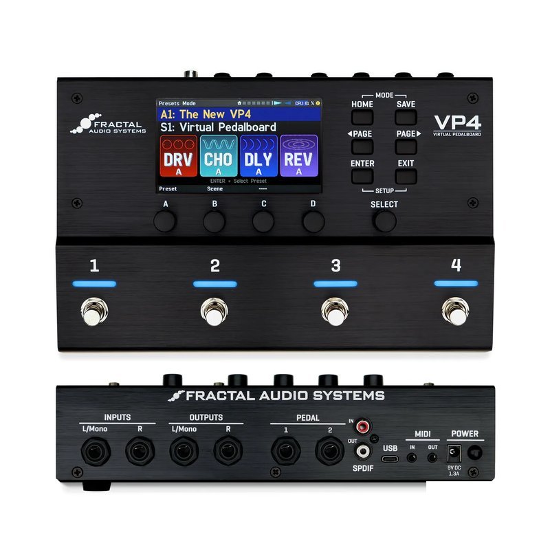 Fractal Audio Fractal Audio VP4 Virtual Pedalboard 多功能綜合效果器 — 三峽效果器