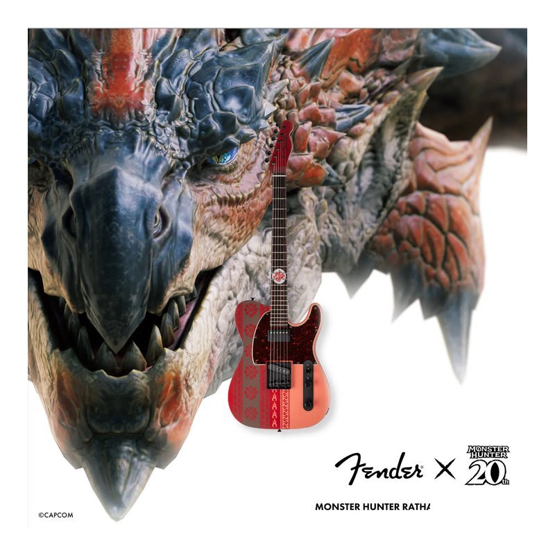 Fender Fender Monster Hunter Rathalos Telecaster 魔物獵人 雄火龍 聯名電吉他 限量 — 三峽電吉他