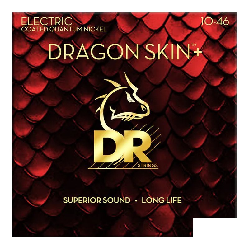 DR Strings DR Strings Dragon Skin+ DEQ-10 電吉他弦 包膜弦 — 三峽木吉他 / 民謠吉他