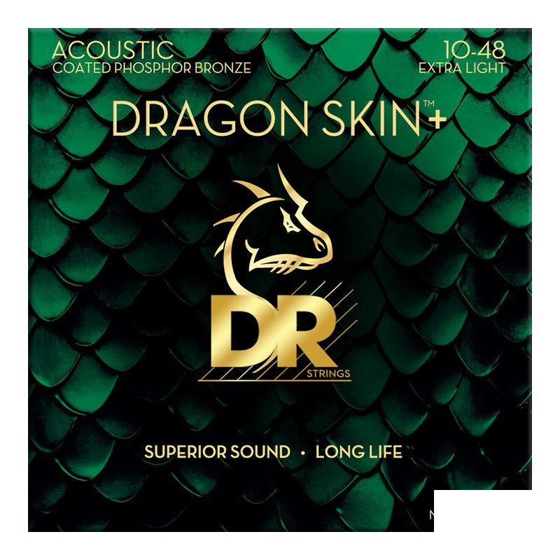 DR Strings DR Strings Dragon Skin+ DAP-10 民謠吉他弦 磷青銅 包膜弦 — 三峽木吉他 / 民謠吉他
