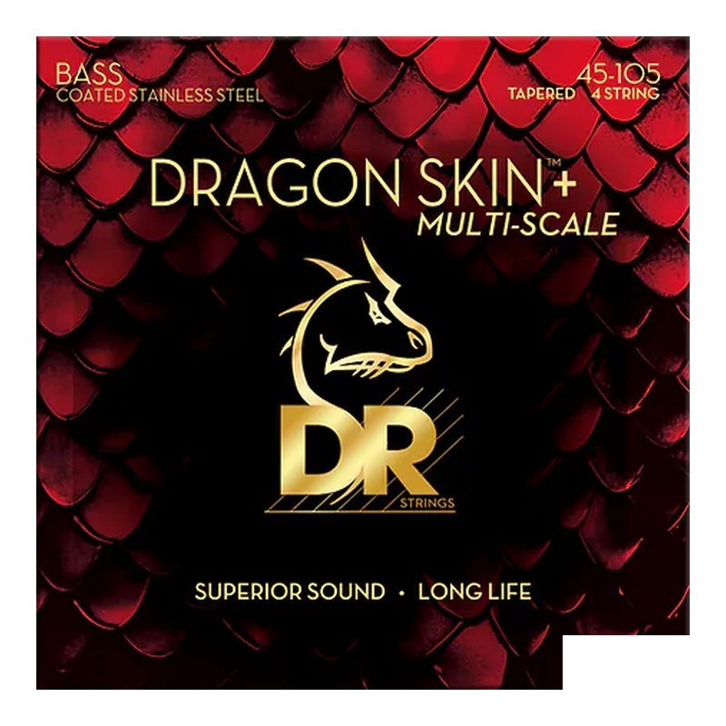 DR Strings DR Strings Dragon Skin+ DBS-45 不鏽鋼 貝斯弦 — 三峽木吉他 / 民謠吉他