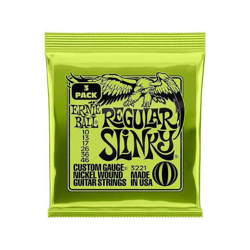 Ernie Ball Ernie Ball Super Slinky 3221 電吉他弦 鎳纏繞 老鷹弦三件組 10-46 — 三峽木吉他 / 民謠吉他
