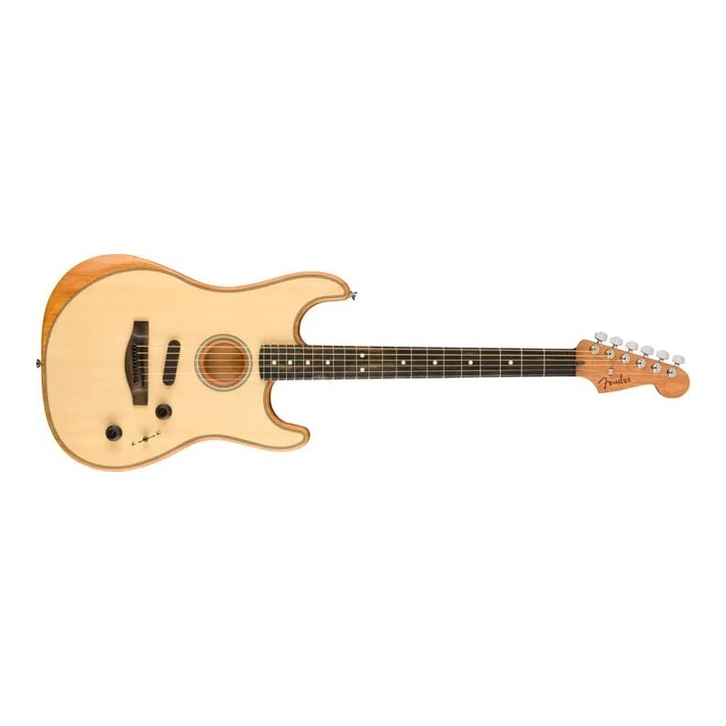 Fender Fender American Acoustasonic Stratocaster 電木吉他 原木色 — 三峽吉他 / Bass