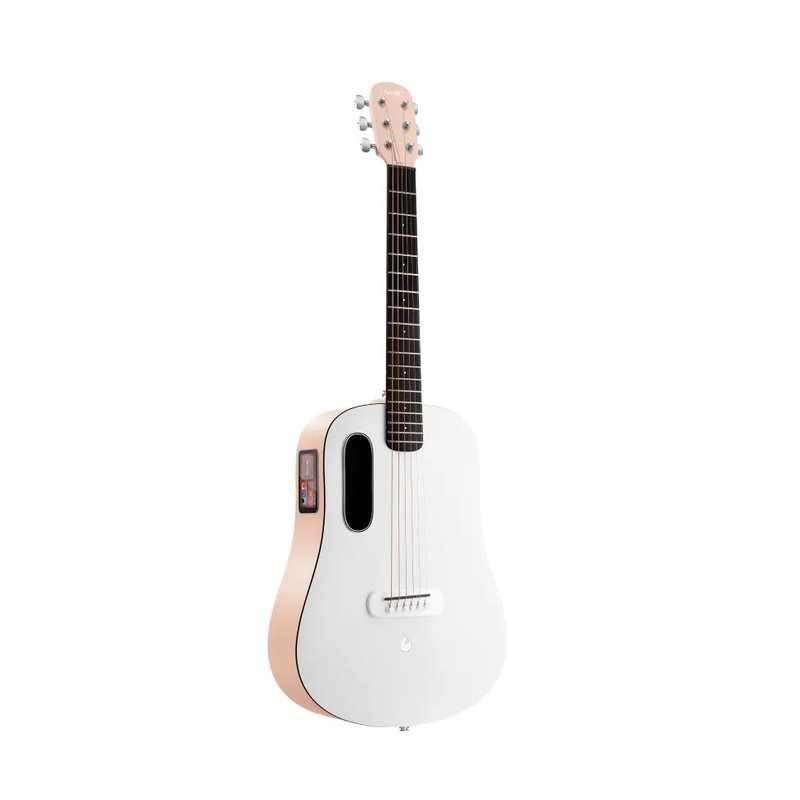 LAVA MUSIC 拿火 LAVA ME play 拿火 36吋 HPL 智能 吉他 蜜桃粉 / 白 — 三峽木吉他 / 民謠吉他