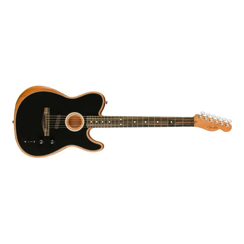Fender Fender American Acoustasonic Telecaster 電木吉他 黑色 — 三峽吉他 / Bass
