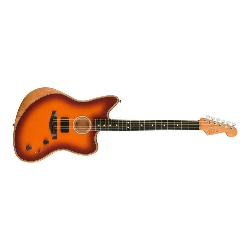 Fender Fender American Acoustasonic Jazzmaster 電木吉他 煙草夕陽 — 三峽吉他 / Bass