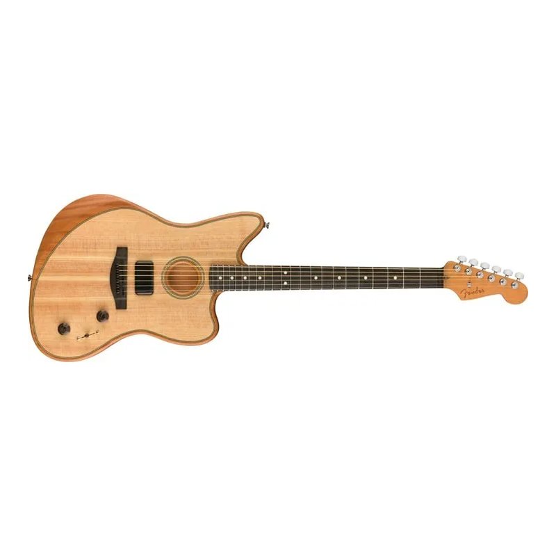 Fender Fender American Acoustasonic Jazzmaster 電木吉他 原木色 — 三峽吉他 / Bass